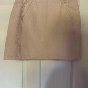 Elegant Cream Textured Women's Skirt